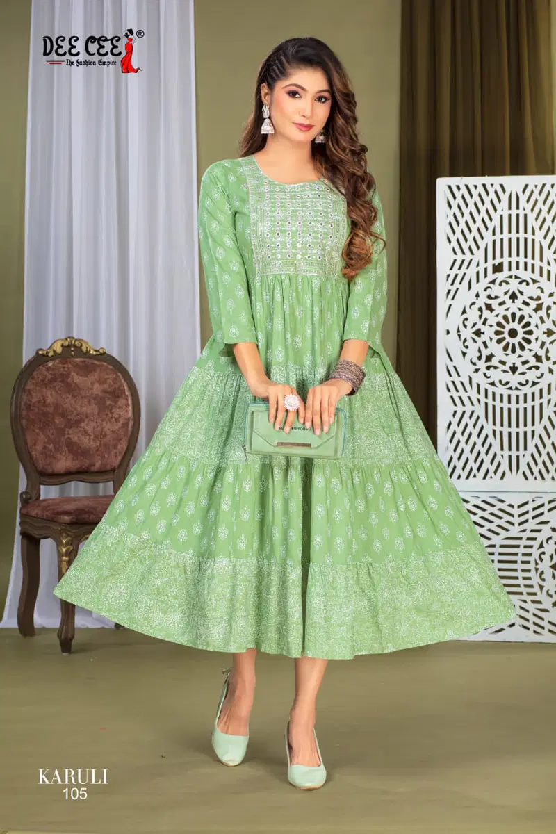 Karuli 1 By Deecee Fancy Plain Anarkali Kurtis Wholesale Shop In Surat